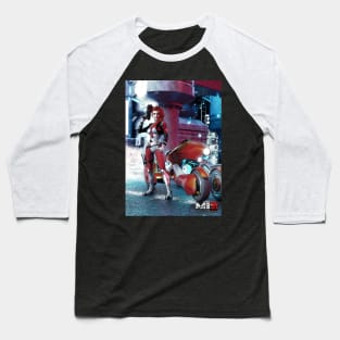 Cyberpunk Biker Baseball T-Shirt